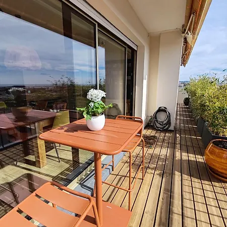公寓 Rooftop, Superbe Vue Panoramique Pour 4 Personnes *
